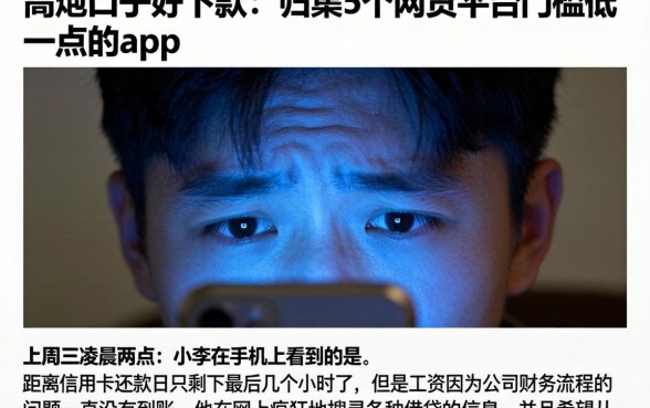 高炮口子好下款的，归集5个网贷平台门槛低一点的app