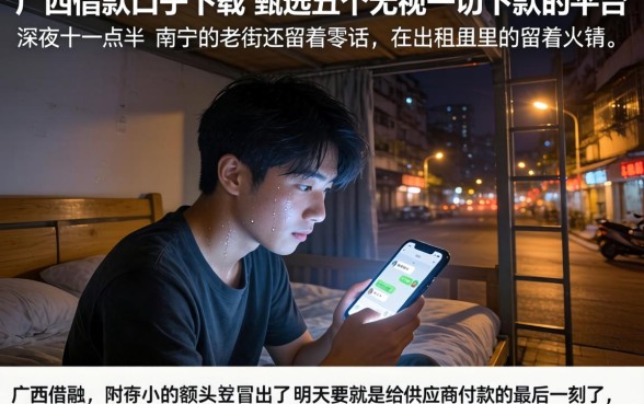 广西借款口子下载，甄选五个无视一切下款的平台