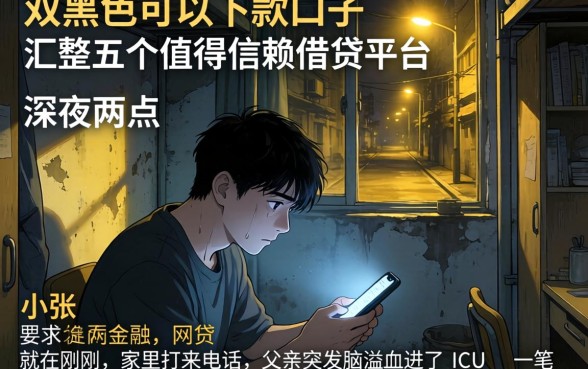 双黑色可以下款的口子，汇整五个值得信赖的借贷平台