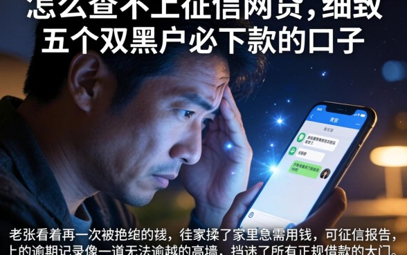 怎么查不上征信网贷，细致阐述五个双黑户必下款的口子