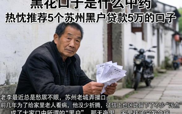 黑花口子是什么中药，热忱推荐5个苏州黑户贷款5万的口子