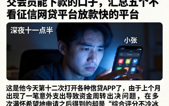 交会员能下款的口子，汇总五个不看征信网贷平台放款快的平台