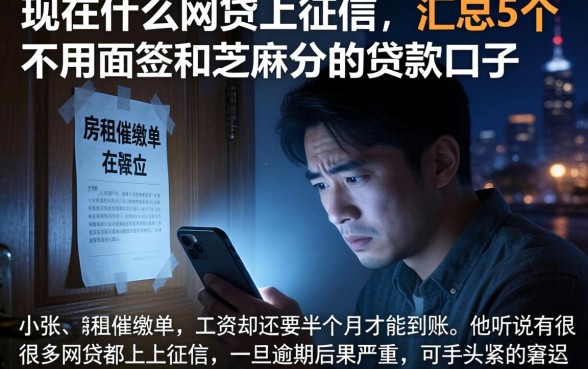 现在什么网贷上征信，汇总5个不用面签和芝麻分的贷款口子