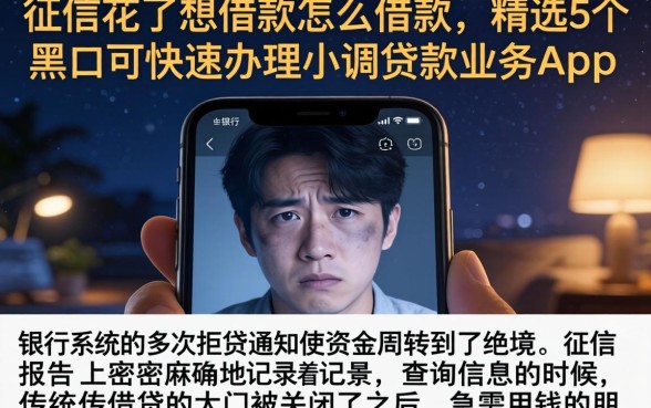 征信花了想借款怎么借款，精选5个黑户可快速办理小额贷款业务的app