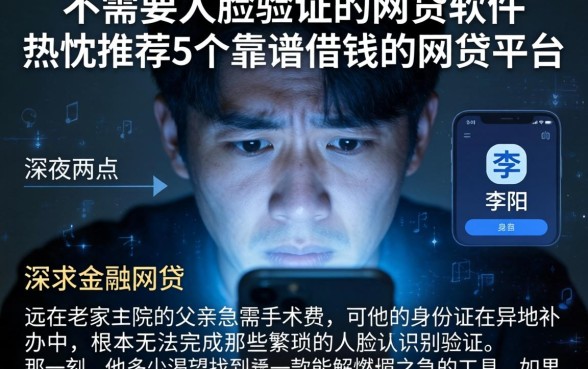 不需要人脸验证的网贷软件，热忱推荐5个靠谱借钱的网贷平台