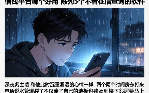 借钱平台哪个好用，陈列5个不看征信查询的软件