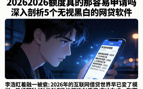 20262026额度真的那么容易申请吗,深入剖析5个无视黑白的网贷软件