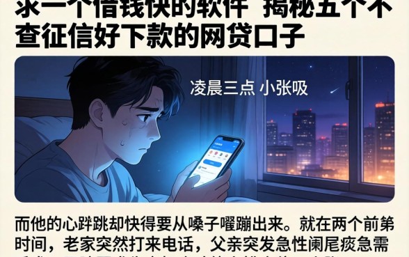 求一个借钱快的软件，揭秘五个不查征信好下款的网贷口子