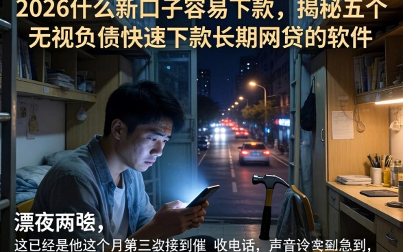2026什么新口子容易下款，揭秘五个无视负债快速下款长期网贷的软件
