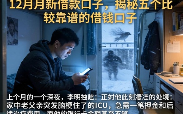 12月份新借款口子，揭秘五个比较靠谱的借钱口子