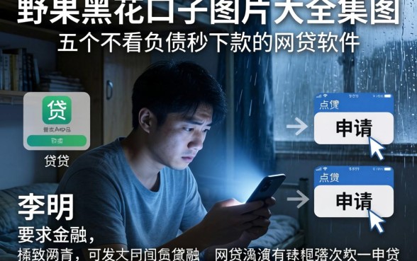 野果黑花口子图片大全集图，胪列五个不看负债秒下款的网贷软件