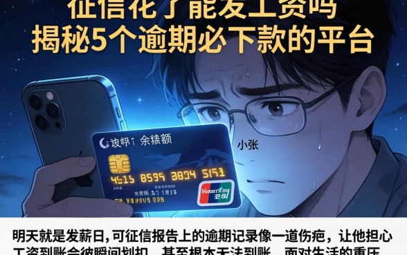 征信花了能发工资吗，揭秘5个逾期必下款的平台