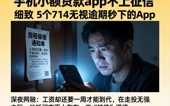 手机小额贷款app不上征信的，细致阐述5个714无视逾期秒下的app