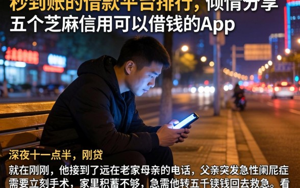 秒到账的借款平台排行，倾情分享五个芝麻信用可以借钱的app