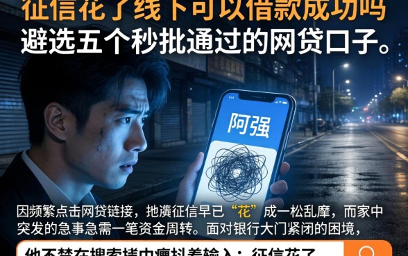征信花了线下可以借款成功吗,遴选五个秒批通过的网贷口子