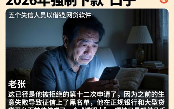 2026年强制下款的口子,详细阐述五个失信人员可以借钱的网贷软件