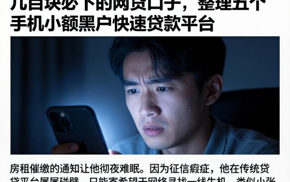 几百块必下的网贷口子,整理五个手机小额黑户快速贷款平台