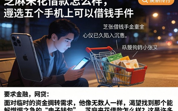 芝麻来花借款怎么样，遴选五个手机上可以借钱的软件