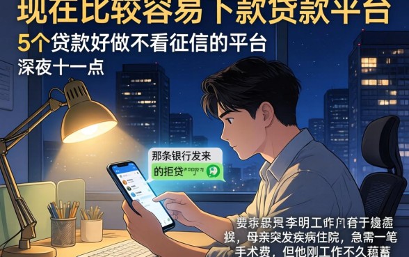 现在比较容易下款的贷款平台，详细阐述5个贷款好做不看征信的平台