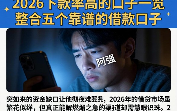 2026下款率高的口子一览，整合五个靠谱的借款口子
