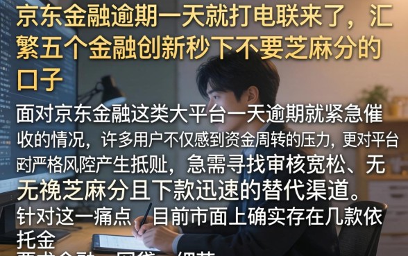 京东金融逾期一天就打电联来了,汇整五个金融创新秒下不要芝麻分的口子