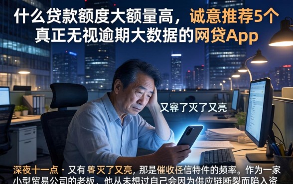 什么贷款额度大额度高，诚意推荐5个真正无视逾期大数据的网贷app