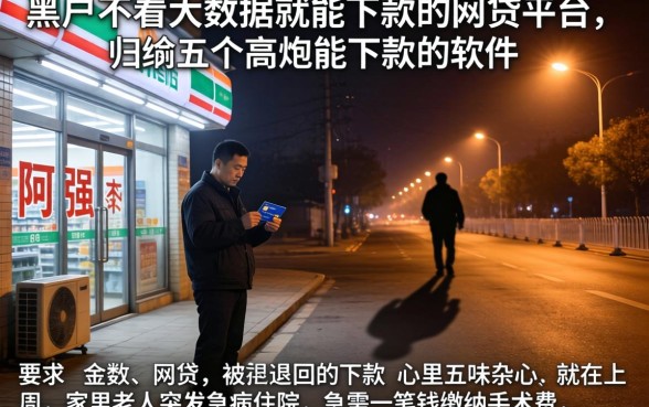 黑户不看大数据就能下款的网贷平台，归纳五个高炮能下款的软件