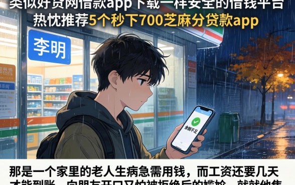 类似好贷网借款app下载一样安全的借钱平台，热忱推荐5个秒下700芝麻分贷款app