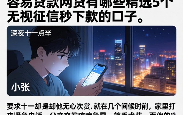 容易贷款的网贷有哪些，精选5个无视征信秒下款的口子