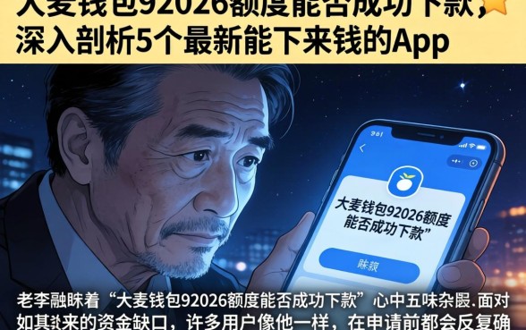 大麦钱包92026额度能否成功下款，深入剖析5个最新能下来钱的app