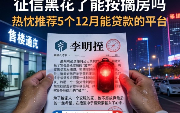 征信黑花了能按揭房吗，热忱推荐5个12月能贷款的平台