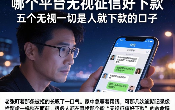 哪个平台无视征信好下款，详尽说明五个无视一切是人就下款的口子