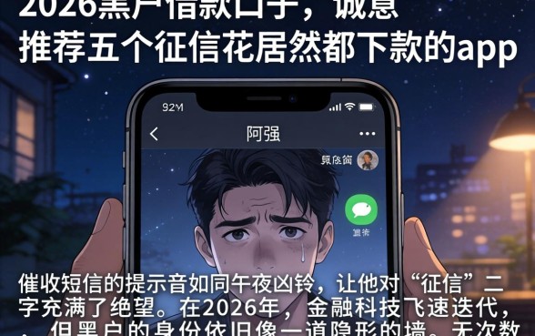 2026黑户借款口子，诚意推荐五个征信花居然都下款的app