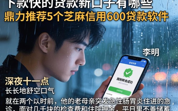 下款快的贷款新口子有哪些，鼎力推荐5个芝麻信用600贷款软件