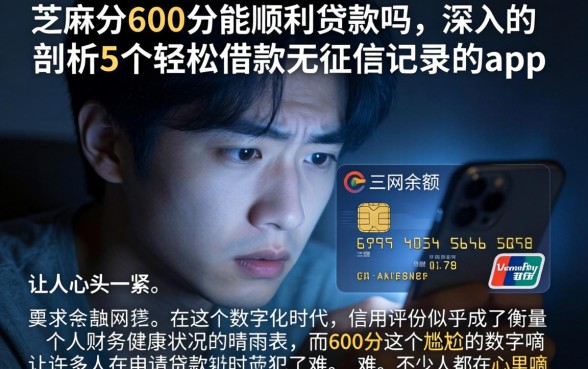 芝麻分600分能顺利贷款吗，深入剖析5个轻松借款无征信记录的app