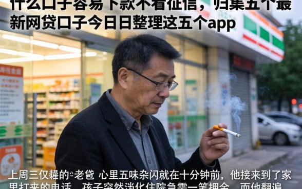什么口子容易下款不看征信，归集五个最新网贷口子今日整理这五个app