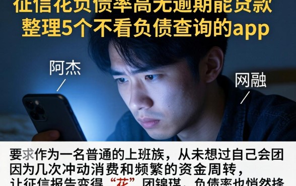 征信花负债率高无逾期能贷款，整理5个不看负债查询的app