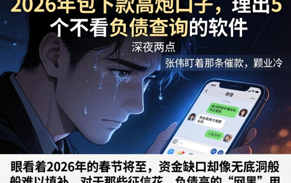2026年包下款的高炮口子，理出5个不看负债查询的软件