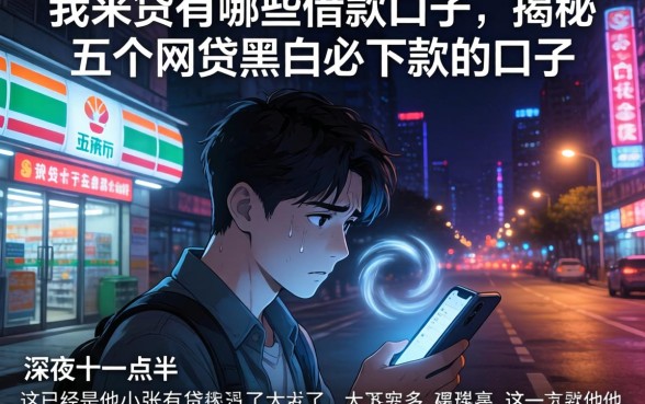 我来贷有哪些借款口子，揭秘五个网贷黑户必下款的口子