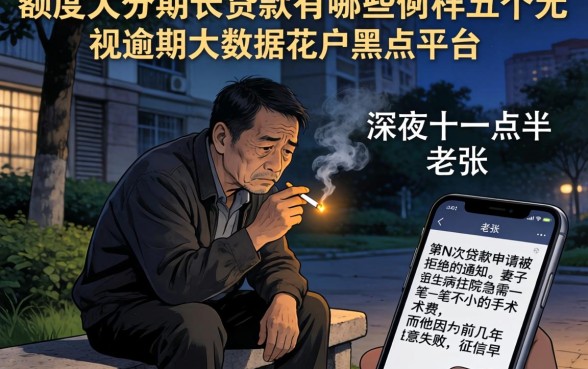 额度大分期长的贷款有哪些，枚举五个无视逾期大数据花户黑户平台