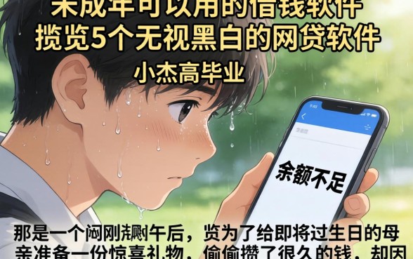 未成年可以用的借钱软件，概览5个无视黑白的网贷软件