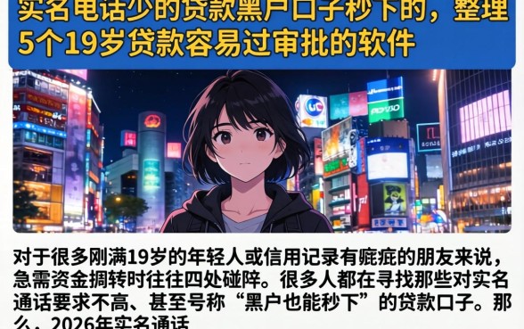 实名通话少的贷款黑户口子秒下的,整理5个19岁贷款容易过审批的软件