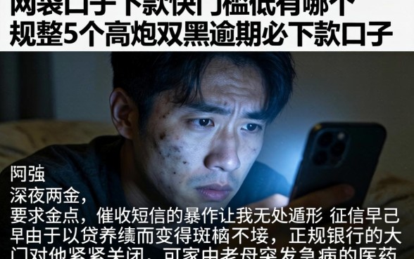 网袋口子下款快门槛低的有哪个，规整5个高炮双黑逾期必下款口子