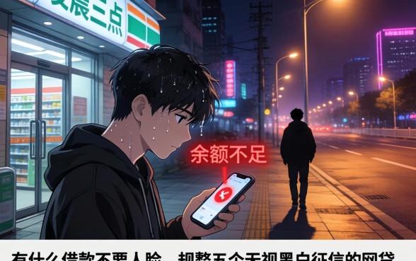 有什么借款不要人脸，规整五个无视黑白征信的网贷