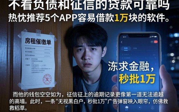不看负债和征信的贷款可靠吗,热忱推荐5个APP容易借款1万块的软件