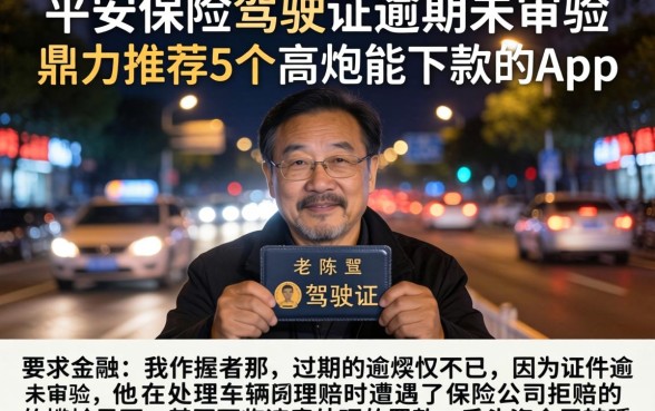 平安保险驾驶证逾期未审验,鼎力推荐5个高炮能下款的app