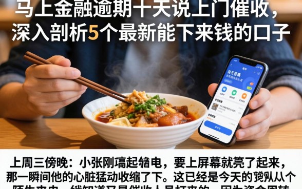 马上金融逾期十天说上门催收，深入剖析5个最新能下来钱的口子