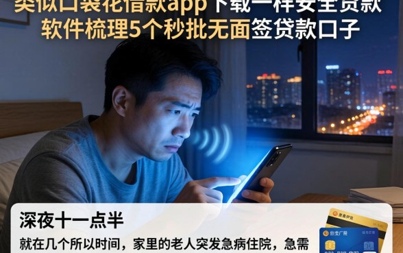类似口袋花借款app下载一样安全的贷款软件，梳理5个秒批无面签贷款口子