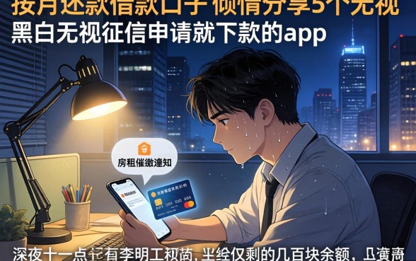 按月还款的借款口子,倾情分享5个无视黑白无视征信申请就下款的app