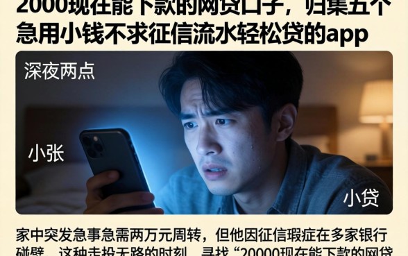 20000现在能下款的网贷口子,归集五个急用小钱不求征信流水轻松贷的app